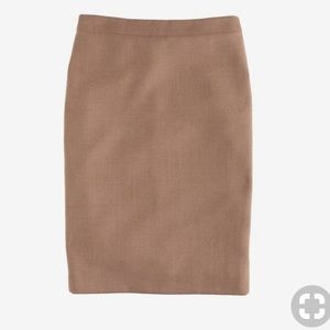 Jcrew no. 2 pencil skirt camel size 6